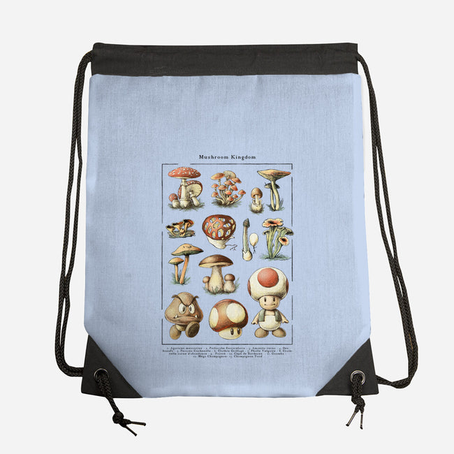 The Mushroom Kingdom-None-Drawstring-Bag-BlancaVidal