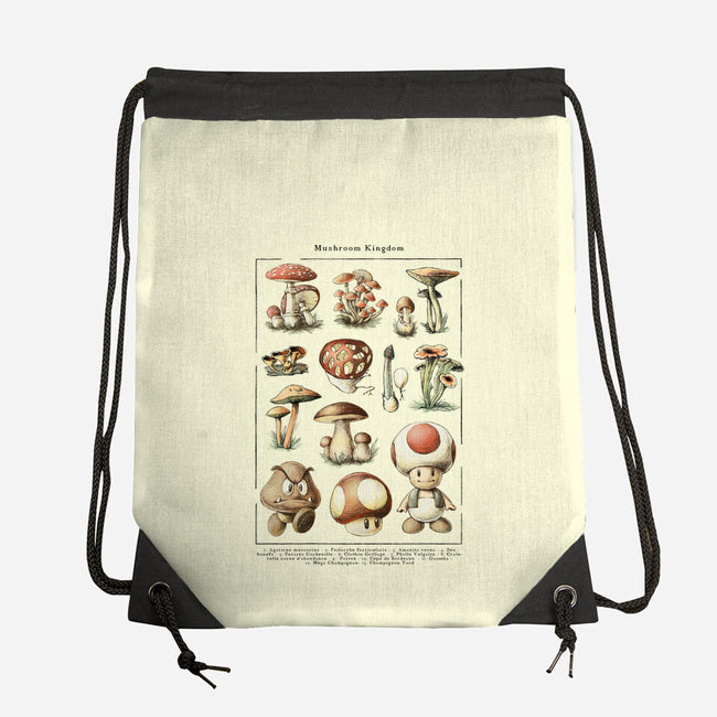 The Mushroom Kingdom-None-Drawstring-Bag-BlancaVidal