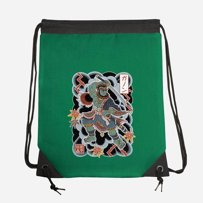 Irezumi Ganon-None-Drawstring-Bag-Nemons