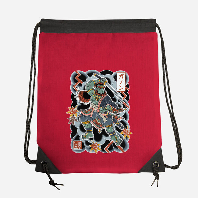 Irezumi Ganon-None-Drawstring-Bag-Nemons