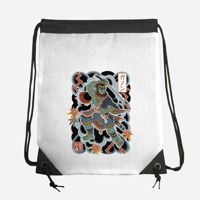 Irezumi Ganon-None-Drawstring-Bag-Nemons