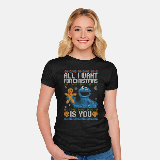 All I Want For Christmas Is You-Womens-Fitted-Tee-NMdesign