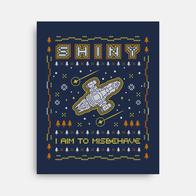 Shiny Ugly Sweater-None-Stretched-Canvas-Logozaste