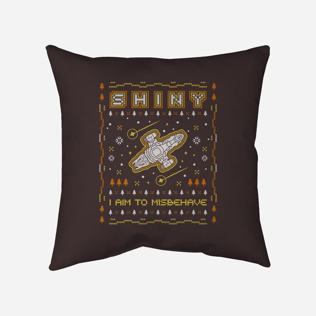 Shiny Ugly Sweater-None-Non-Removable Cover w Insert-Throw Pillow-Logozaste