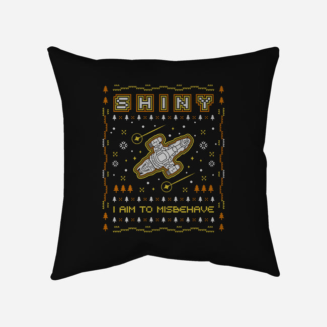 Shiny Ugly Sweater-None-Removable Cover w Insert-Throw Pillow-Logozaste