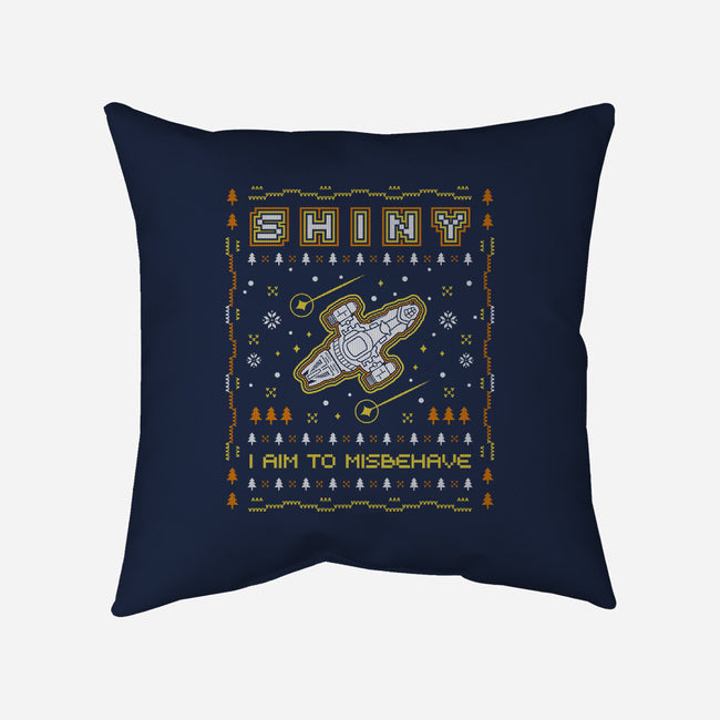 Shiny Ugly Sweater-None-Removable Cover-Throw Pillow-Logozaste