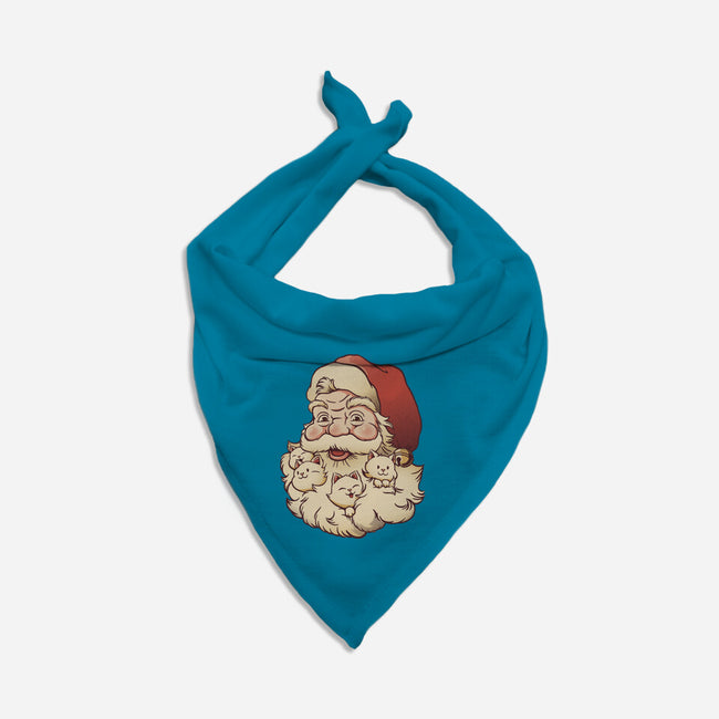 Santa Beard Full Of Cats-Cat-Bandana-Pet Collar-tobefonseca