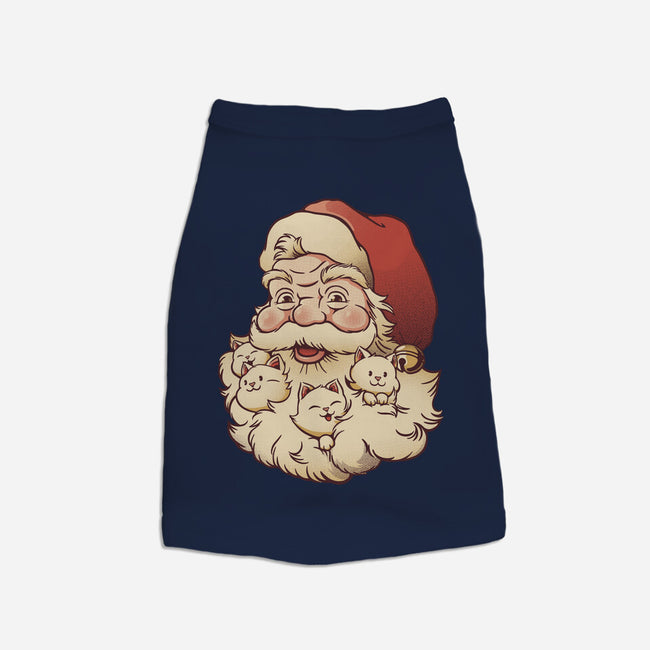 Santa Beard Full Of Cats-Dog-Basic-Pet Tank-tobefonseca