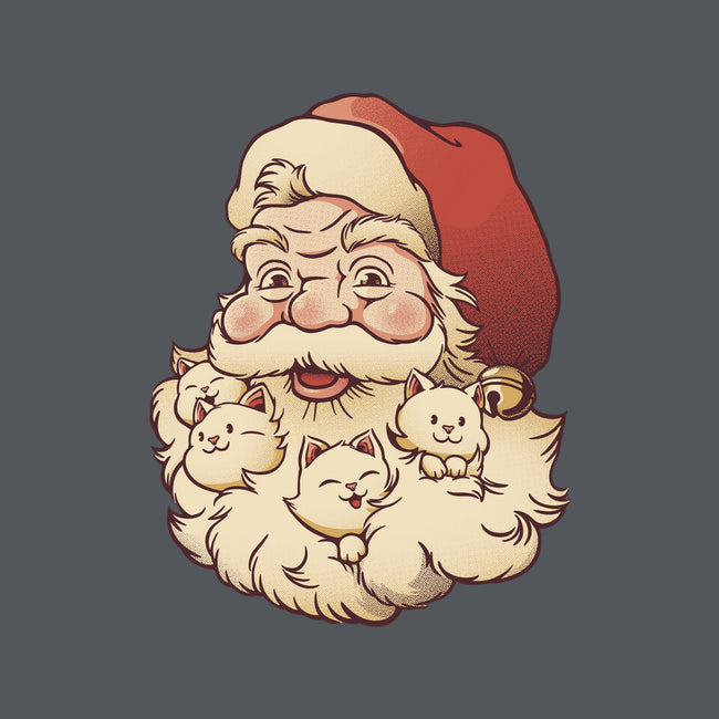 Santa Beard Full Of Cats-None-Fleece-Blanket-tobefonseca