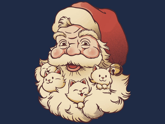 Santa Beard Full Of Cats