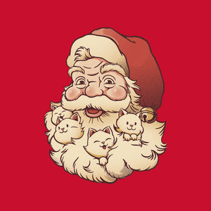 Santa Beard Full Of Cats