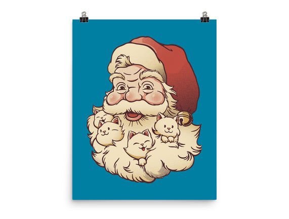 Santa Beard Full Of Cats