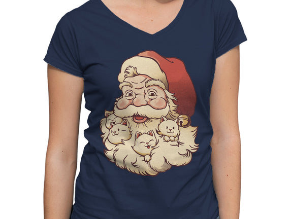 Santa Beard Full Of Cats