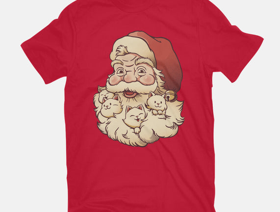 Santa Beard Full Of Cats