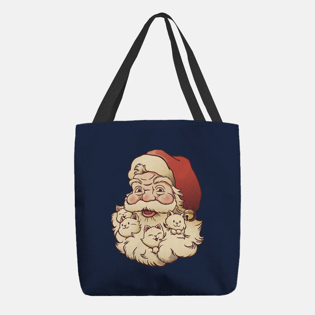 Santa Beard Full Of Cats-None-Basic Tote-Bag-tobefonseca