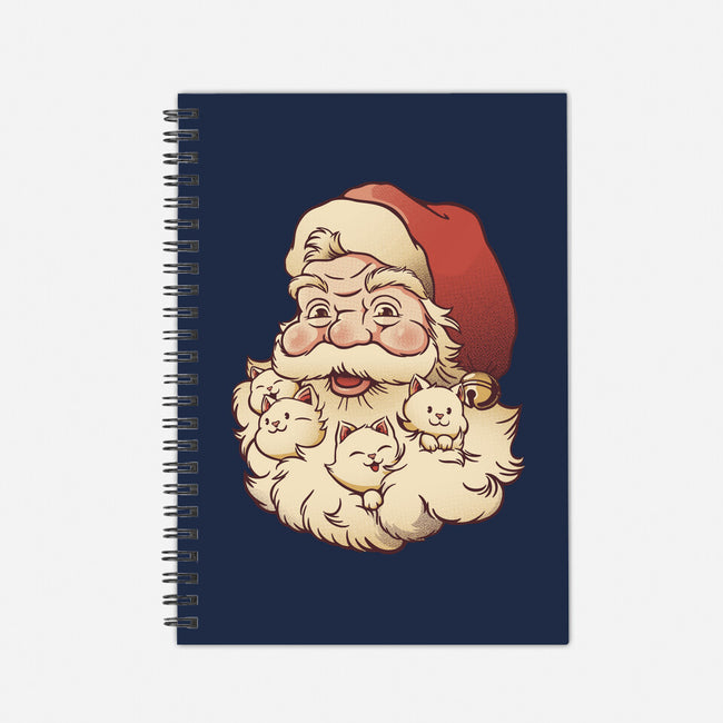 Santa Beard Full Of Cats-None-Dot Grid-Notebook-tobefonseca