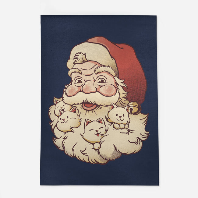 Santa Beard Full Of Cats-None-Indoor-Rug-tobefonseca