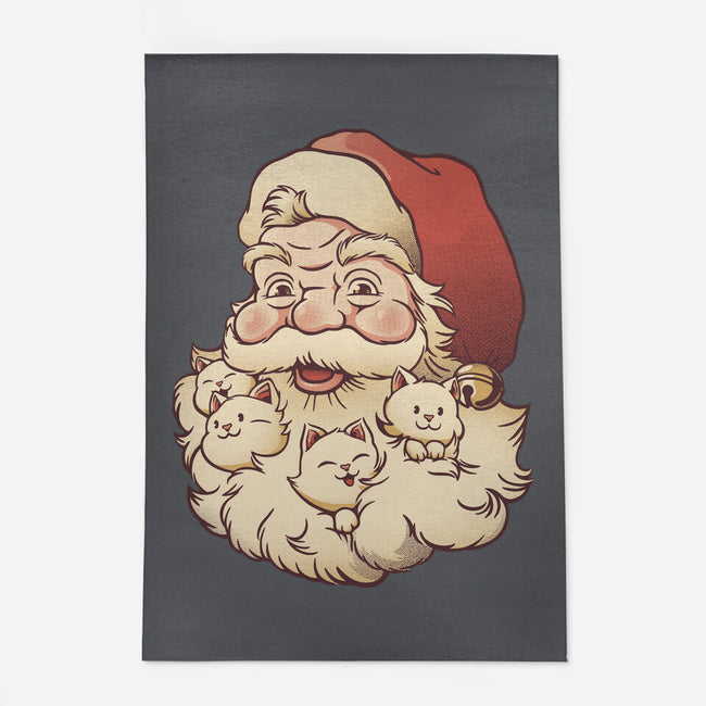 Santa Beard Full Of Cats-None-Outdoor-Rug-tobefonseca