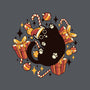 Xmas Kawaii Black Kitten-None-Indoor-Rug-tobefonseca