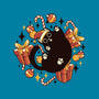 Xmas Kawaii Black Kitten-None-Mug-Drinkware-tobefonseca
