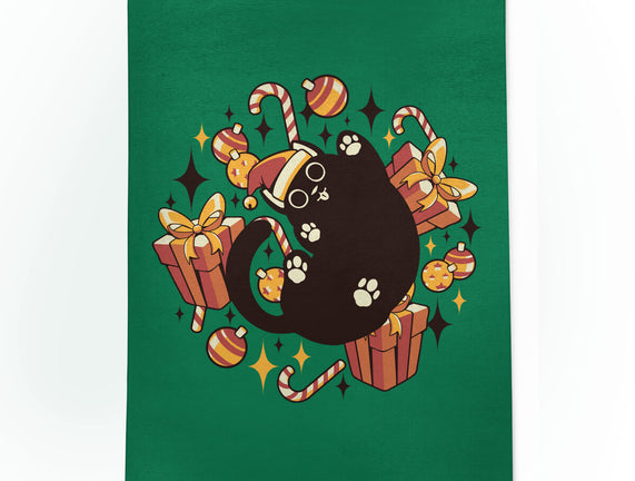 Xmas Kawaii Black Kitten