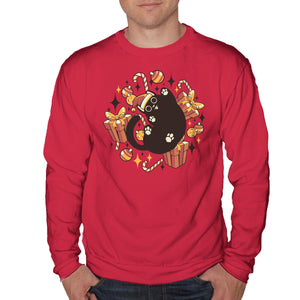 Xmas Kawaii Black Kitten