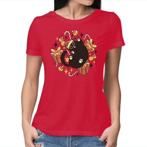 Xmas Kawaii Black Kitten