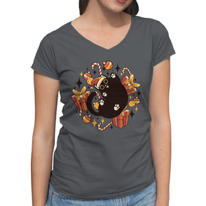 Xmas Kawaii Black Kitten