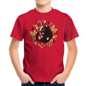 Xmas Kawaii Black Kitten