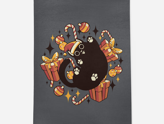 Xmas Kawaii Black Kitten