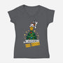 Mission Tree Tumble-Womens-V-Neck-Tee-Boggs Nicolas