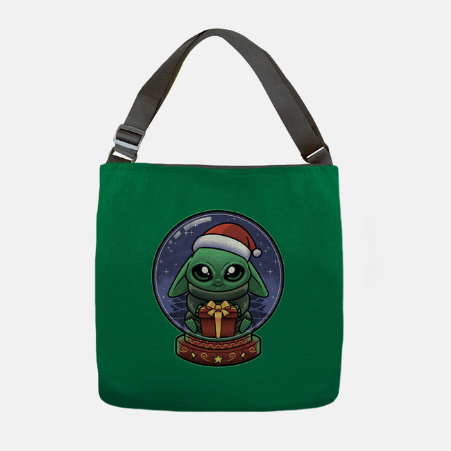 Snow Globe Green Toddler-None-Adjustable Tote-Bag-Astrobot Invention