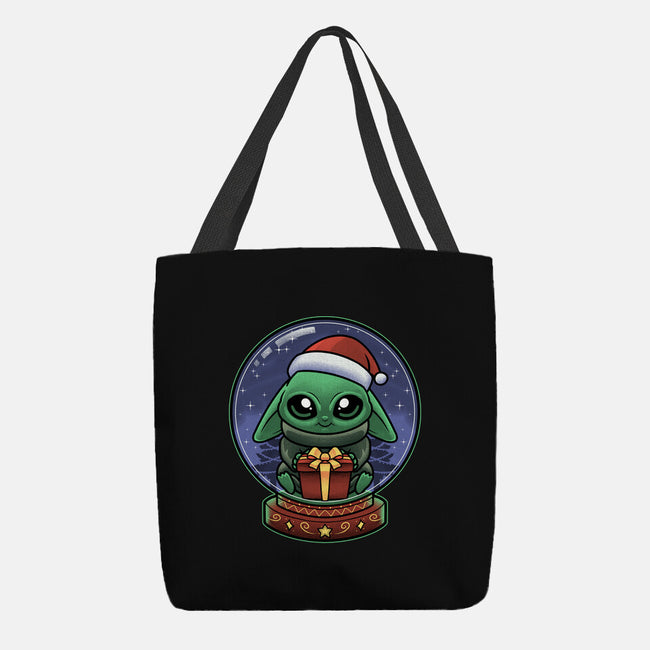 Snow Globe Green Toddler-None-Basic Tote-Bag-Astrobot Invention