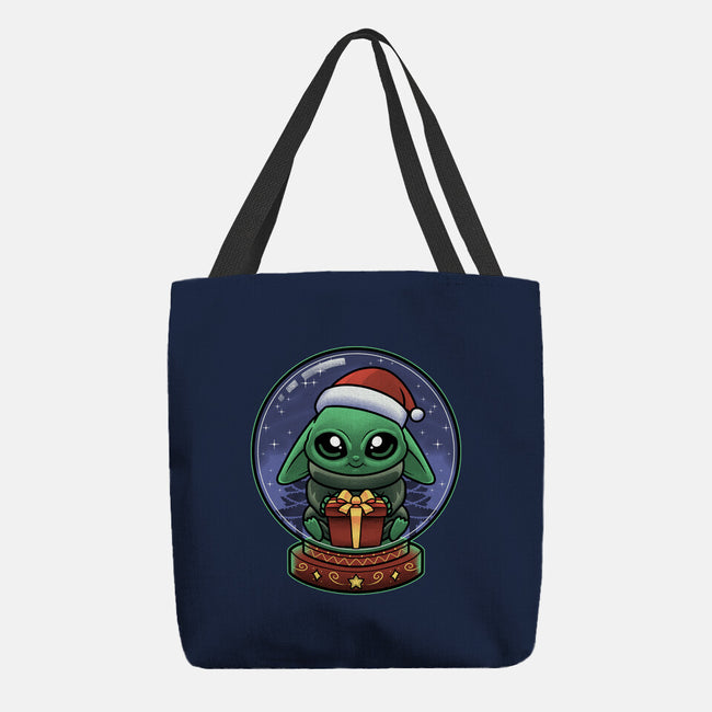 Snow Globe Green Toddler-None-Basic Tote-Bag-Astrobot Invention