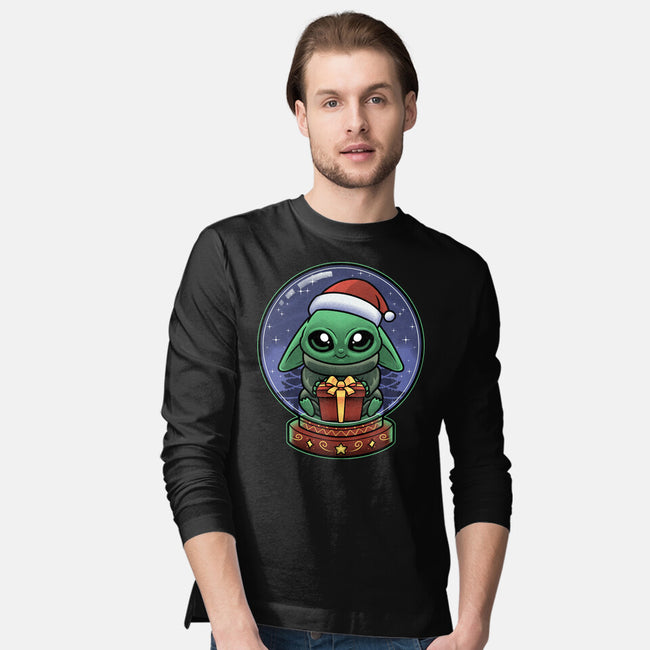 Snow Globe Green Toddler-Mens-Long Sleeved-Tee-Astrobot Invention