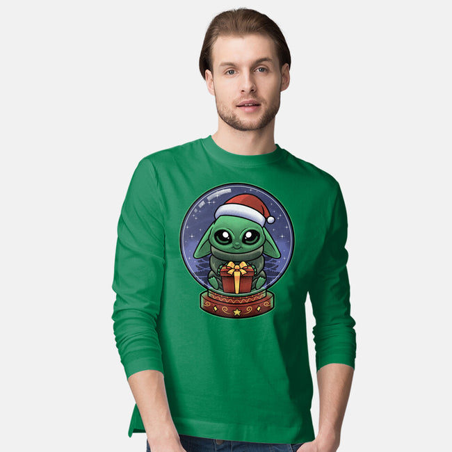 Snow Globe Green Toddler-Mens-Long Sleeved-Tee-Astrobot Invention