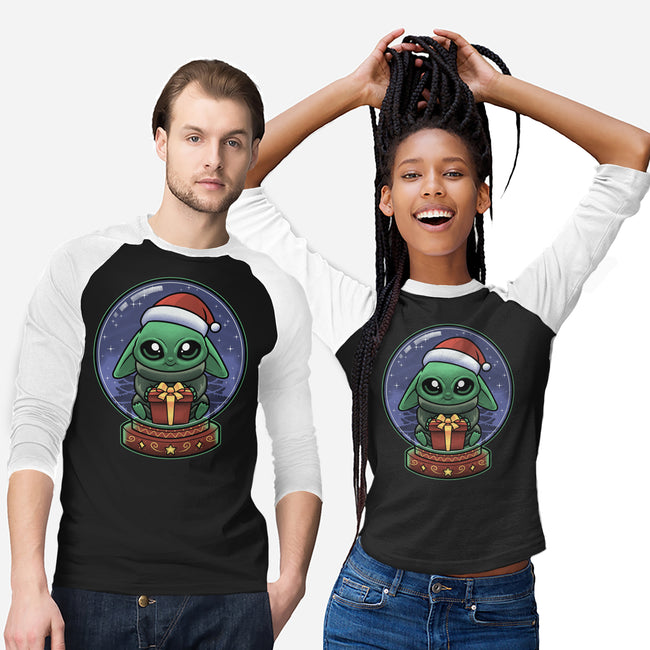 Snow Globe Green Toddler-Unisex-Baseball-Tee-Astrobot Invention