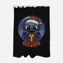 Snow Globe Night Fury-None-Polyester-Shower Curtain-Astrobot Invention