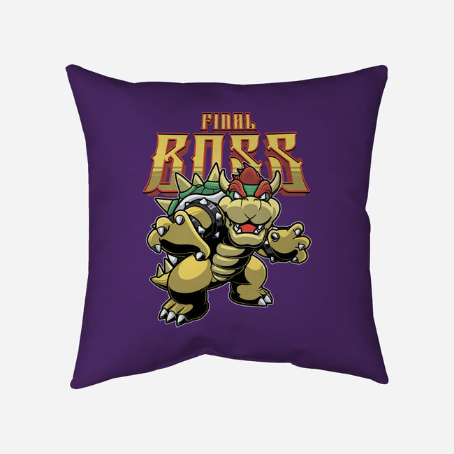 Final Boss-None-Non-Removable Cover w Insert-Throw Pillow-Astrobot Invention