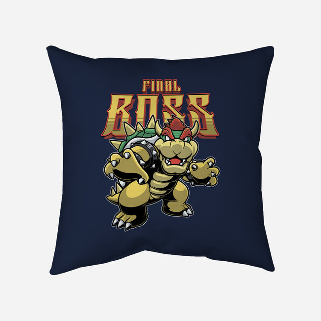 Final Boss-None-Removable Cover w Insert-Throw Pillow-Astrobot Invention