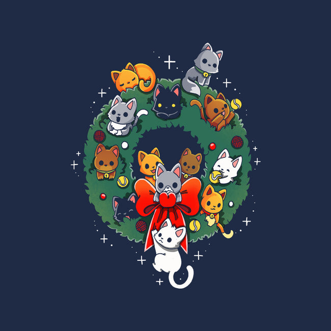 Kittens Wreath-None-Glossy-Sticker-Vallina84