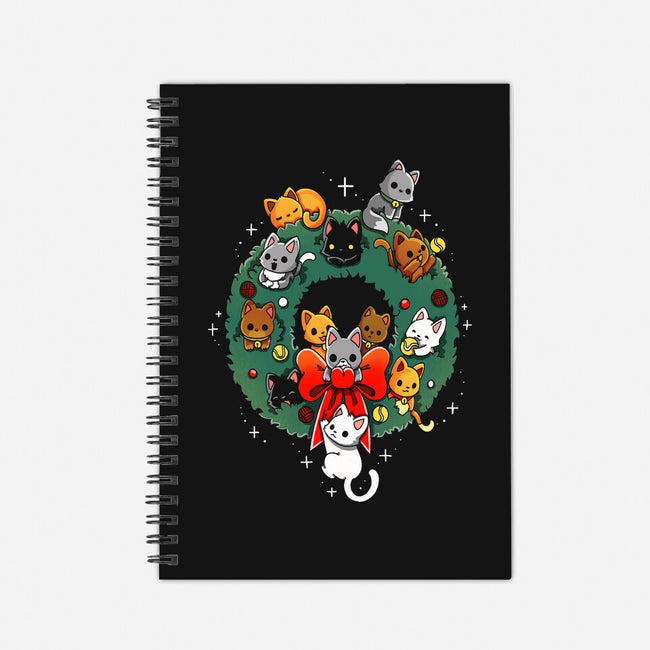 Kittens Wreath-None-Dot Grid-Notebook-Vallina84