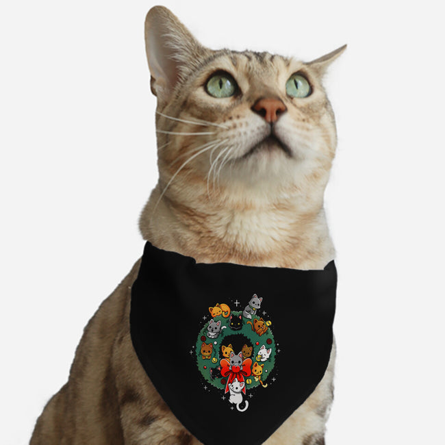 Kittens Wreath-Cat-Adjustable-Pet Collar-Vallina84