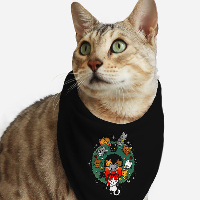 Kittens Wreath-Cat-Bandana-Pet Collar-Vallina84