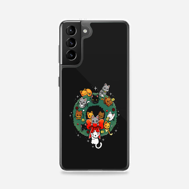 Kittens Wreath-Samsung-Snap-Phone Case-Vallina84