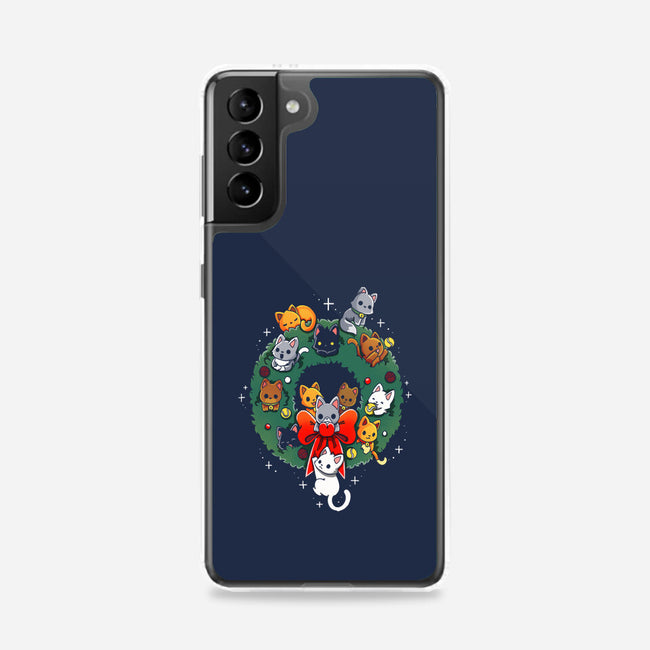Kittens Wreath-Samsung-Snap-Phone Case-Vallina84