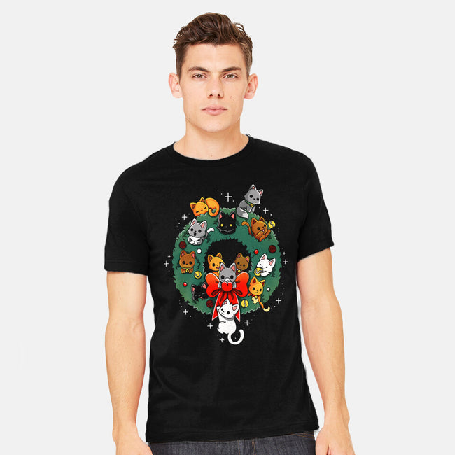 Kittens Wreath-Mens-Heavyweight-Tee-Vallina84