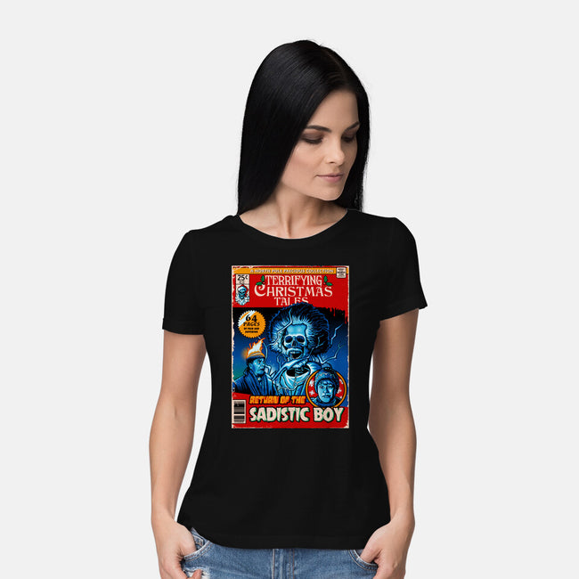 Terrifying Christmas Tales-Womens-Basic-Tee-daobiwan