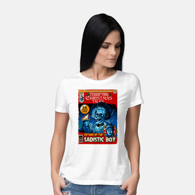 Terrifying Christmas Tales-Womens-Basic-Tee-daobiwan