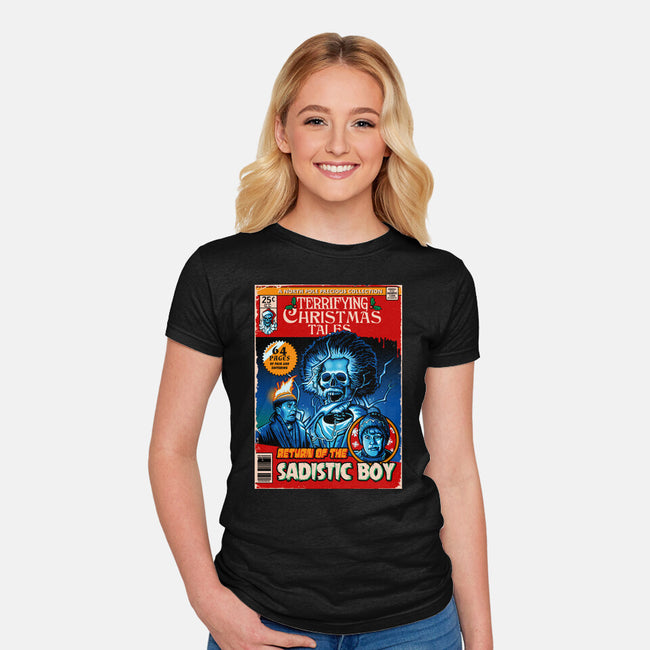 Terrifying Christmas Tales-Womens-Fitted-Tee-daobiwan